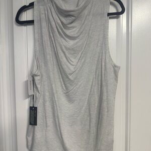 Aritzia Light Heather Gray Cowl Neck Tank